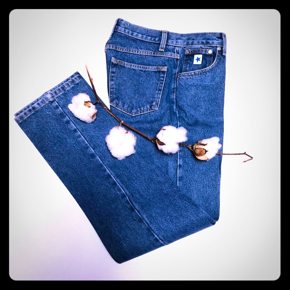Vintage High Waisted Mom Cotton Jeans